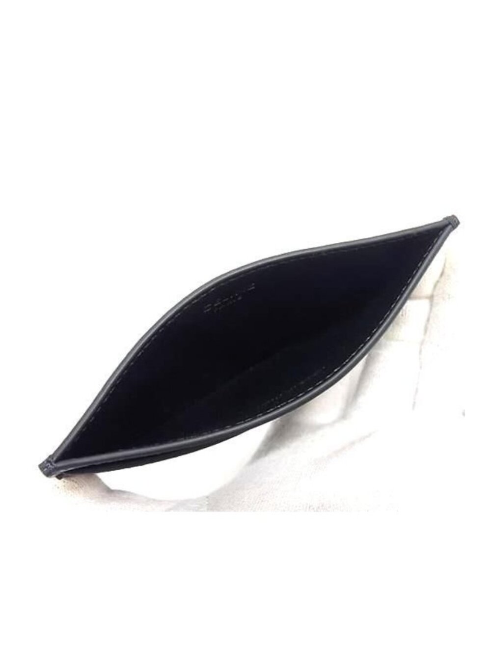 Celine Triomphe Leather Card Case Password Regular Era Black - Picture 3 of 4